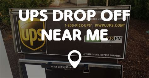 The UPS Store&174;. . Closest ups drop off to me